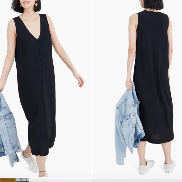 Madewell Heather Button Front Midi Dress. Size small - Picture 1 of 6